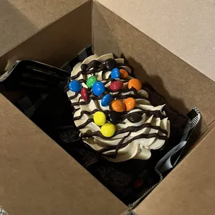 Peanut butter brownie