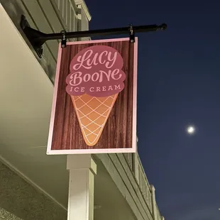 Sign outside