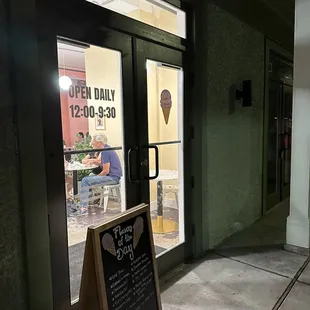 The entry