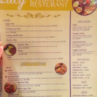 Menu Side 1
