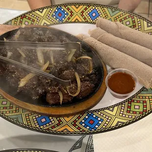 Sizzling beef
