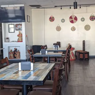 the interior of the restaurant