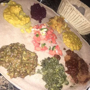 Vegan Platter. Yes I enjoyed some before I took the picture. Are you judging?