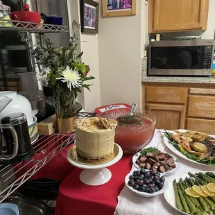 White Hennessy Cake Part of our Christmas Dinner It was delicious