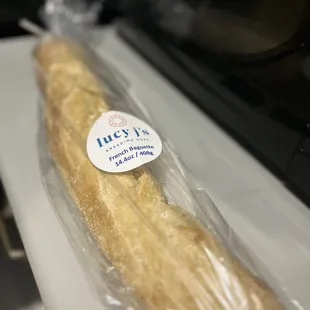 Fresh baked French baguette