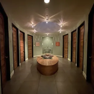 Individual private bathroom suites.