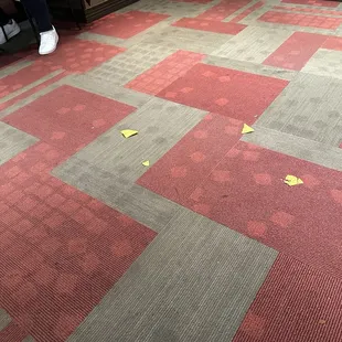 Dirty floor.