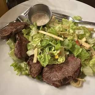 Southern Salad with steak.