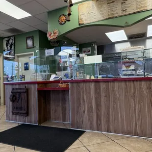 Front counter.