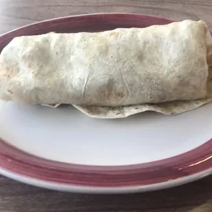 First visit Breakfast Burrito con Chorizo