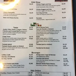 Menu p 5