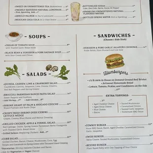 Food menu