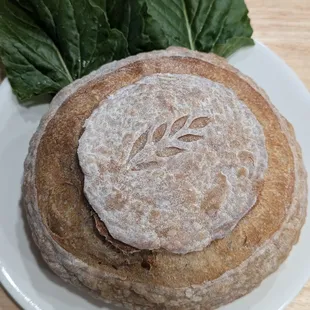 Such a pretty loaf of sourdough, and delicious, too!