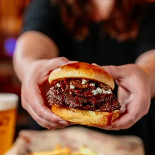 Betty Bleu Smash Burger