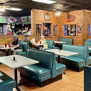 Half of the dining room