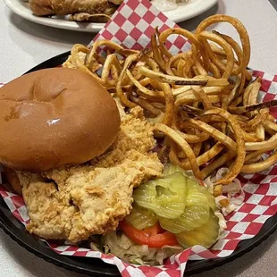 My search for the world's best Pork Tenderloin sandwich has finally ended.  This is it. The fresh cut fries were awesome too.