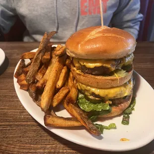 The Bigger Mack with fries