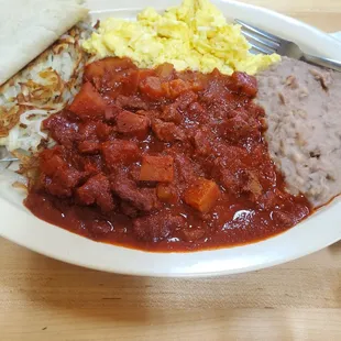 Chilli Colorado and Eggs