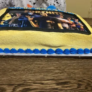 The cake was not leveled or shaped right