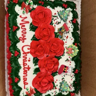 Christmas theme cake