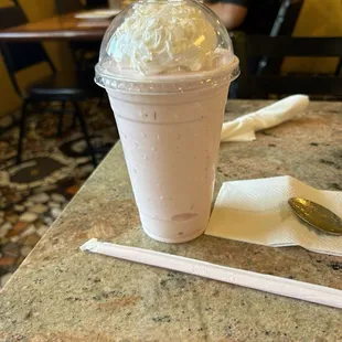 Strawberry milkshake