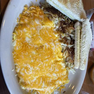 Jack and Cheddar Cheese Omelette