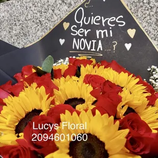 Roses,sun flowers ,Love ,romance