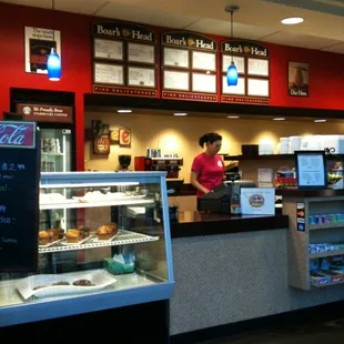 the interior of the restaurant