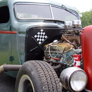 Old roadster on the lot
