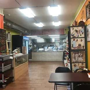 the inside of the store