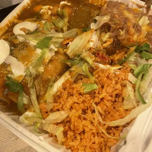 Cheese Enchilada Plate