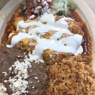 Chicken Enchiladas Plate