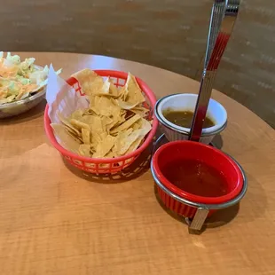 Two different salsas yummy