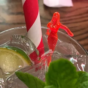 Mermaid in the drinks