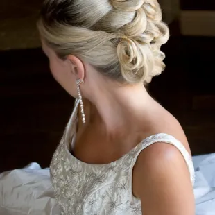 Wedding hair by Lou