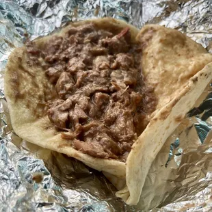 Carne Guisda taco
