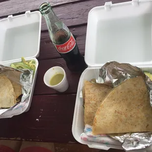 Giant quesadillas