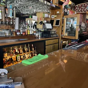 a bar with a lot of liquor