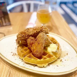 Chicken and waffles