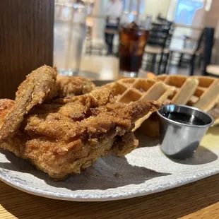 Delicious. Chicken and waffles