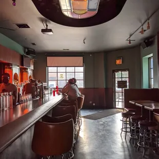 a man sitting at a bar