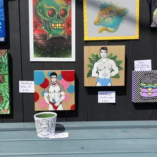 Patio featuring &quot;Dope Art Show&quot; with artist TotesFerosh