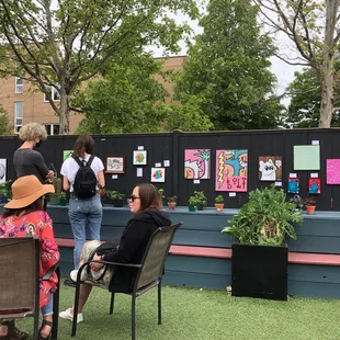 Patio featuring &quot;Dope Art Show&quot;, Chicago&apos;s monthly outdoor art gallery