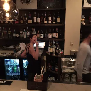 Friendly bartenders.