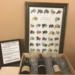a selection of wines