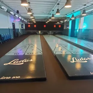 a bowling alley