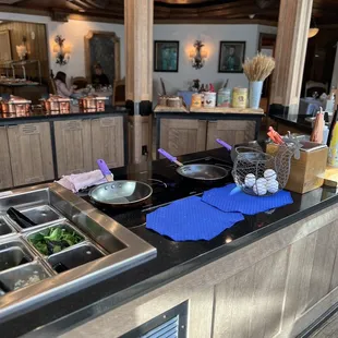 Custom omelette station