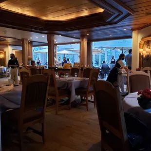 Main dining area with solarium in back