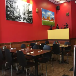 Interior shot of part of the dining area