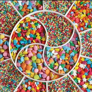 a variety of sprinkles